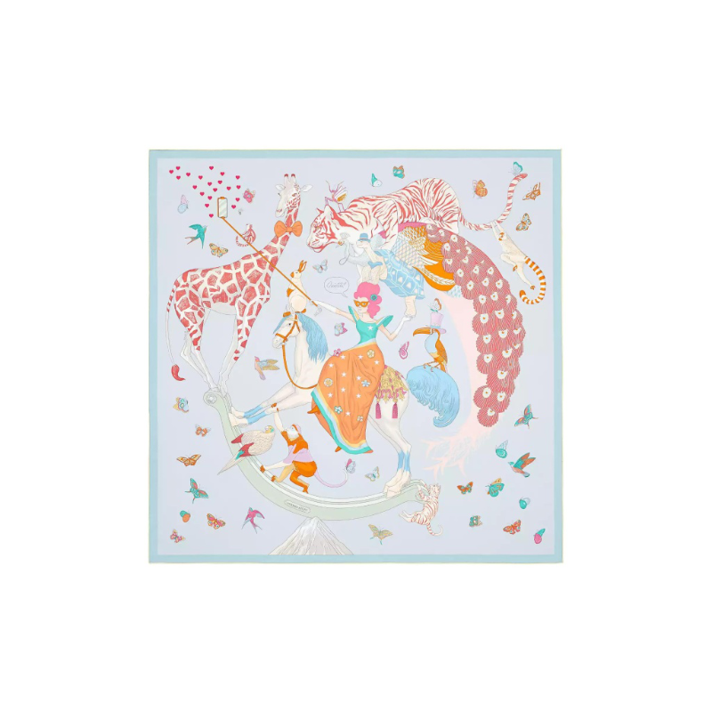 HERMES Шелковый шарф Unisex Light Blue
HERMES Шелковый шарф Unisex Light Blue