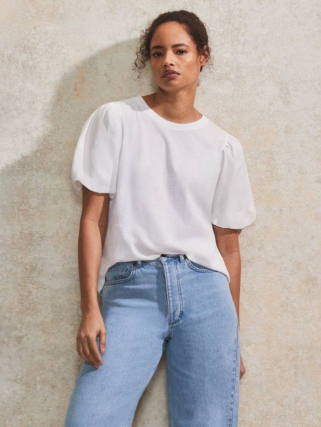 Футболка из чистого органического хлопка с пышными рукавами Ro&Zo, белый
Футболка из чистого органического хлопка с пышными рукавами Ro&Zo, белый