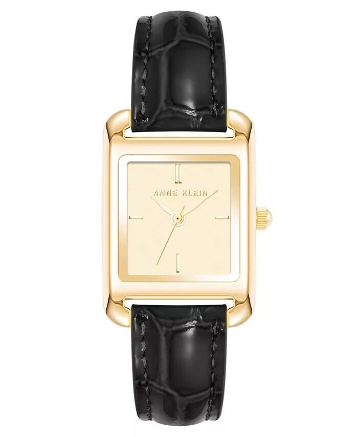 Женские кварцевые часы с черным кожаным ремешком под крокодила, 23 мм Anne Klein, черный
Женские кварцевые часы с черным кожаным ремешком под крокодила, 23 мм Anne Klein, черный