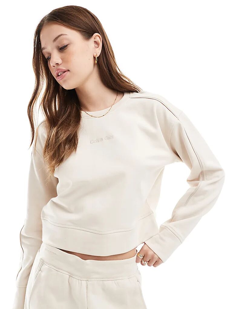 Толстовка Tonal Logo Lounge с круглым вырезом кремового цвета Calvin Klein
Толстовка Tonal Logo Lounge с круглым вырезом кремового цвета Calvin Klein