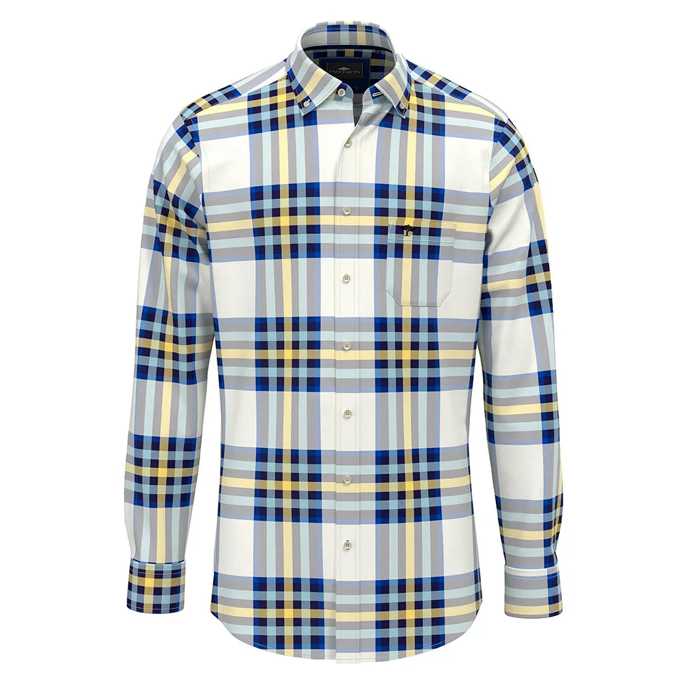 Рубашка Fynch Hatton Big Checks, белый 
Рубашка Fynch Hatton Big Checks, белый