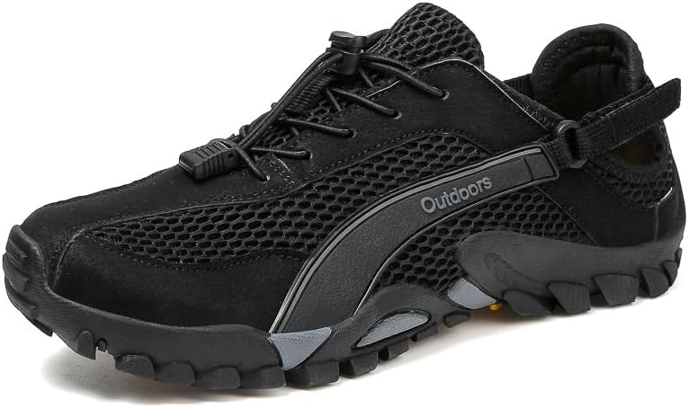 Мужские водонепроницаемые кроссовки для походов, для прогулок по тропам и речного туризма, быстро сохнущие амфибийные обувь для рыбалки, пляжа, плавания и повседневной носки Qacksv, черный
Мужские водонепроницаемые кроссовки для походов, для прогулок по тропам и речного туризма, быстро сохнущие амфибийные обувь для рыбалки, пляжа, плавания и повседневной носки Qacksv, черный