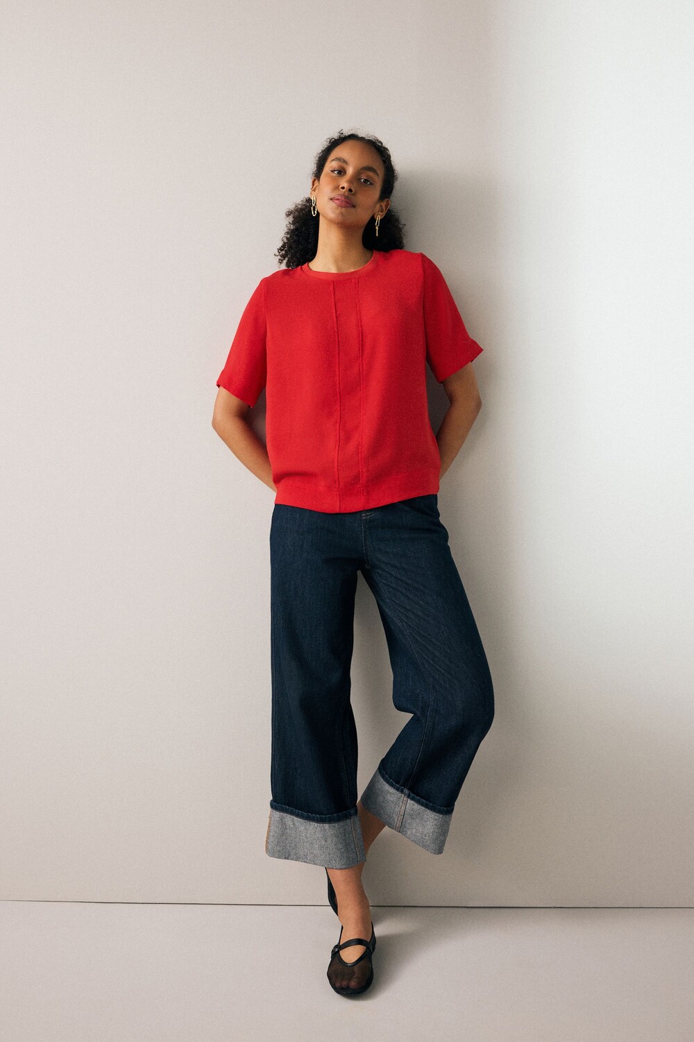 Футболка с короткими рукавами и круглым вырезом Next, красный
Футболка с короткими рукавами и круглым вырезом Next, красный