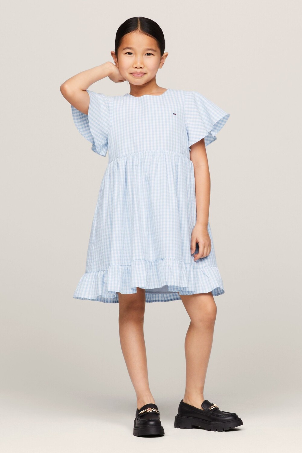 Пышное платье в мелкую клетку для девочки Tommy Hilfiger, синий
Пышное платье в мелкую клетку для девочки Tommy Hilfiger, синий