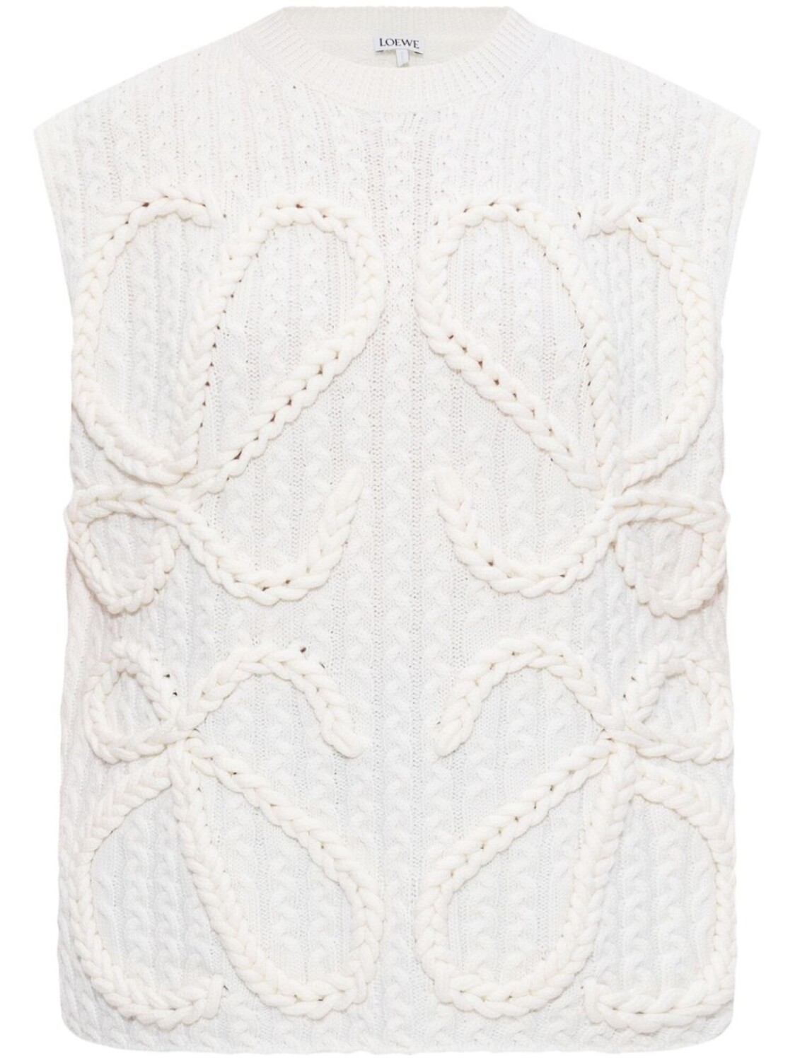 Жилет с анаграммой LOEWE, белый
Жилет с анаграммой LOEWE, белый