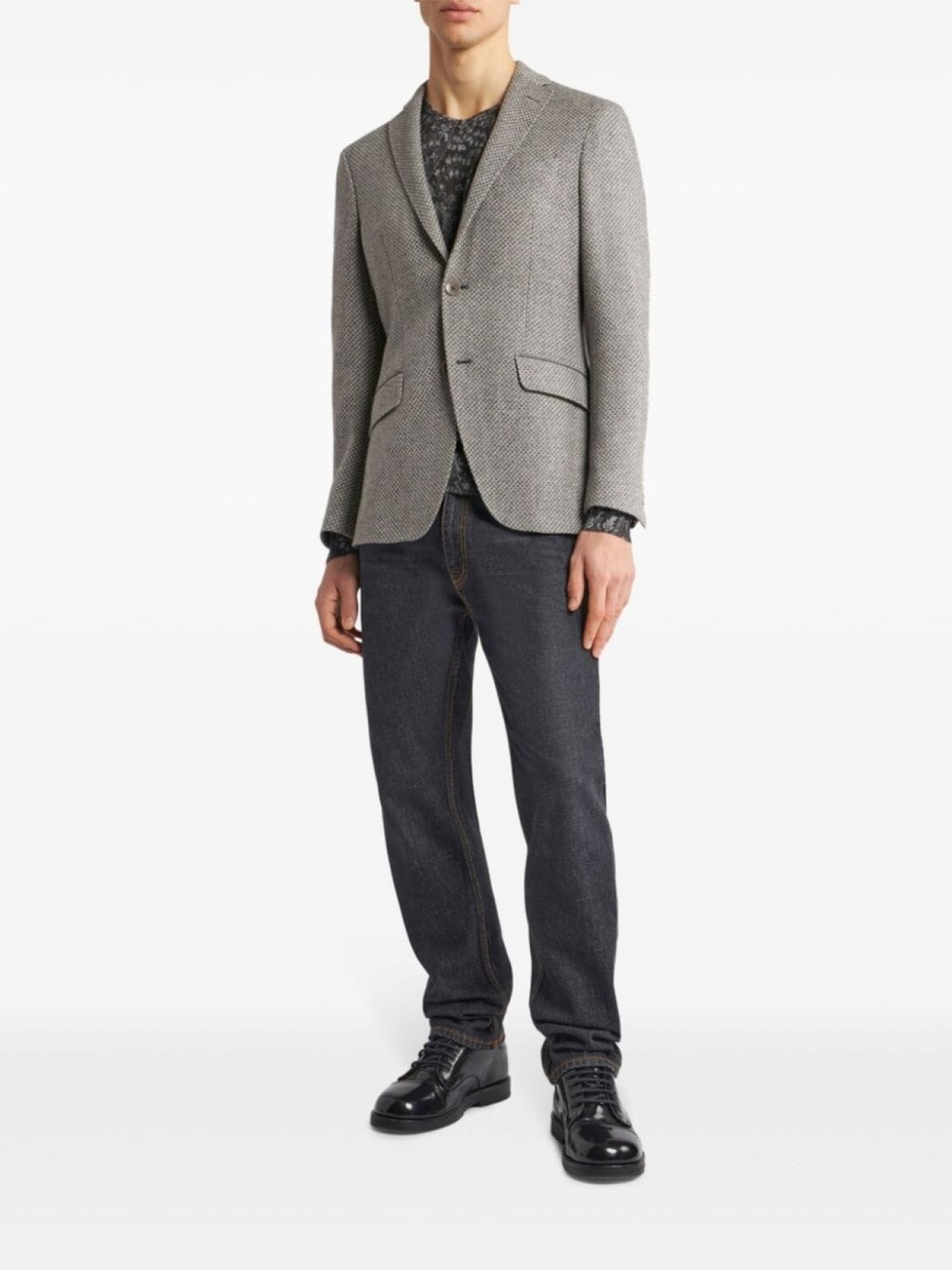 ETRO шерстяной однобортный пиджак, серый
ETRO шерстяной однобортный пиджак, серый