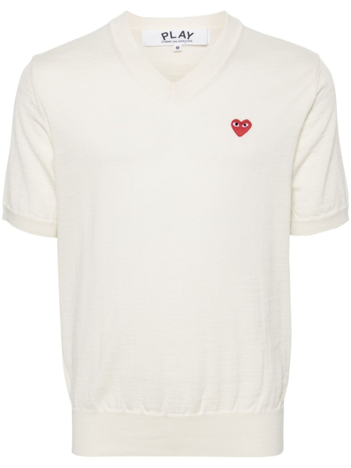 Шерстяной джемпер с нашивкой Comme Des Garçons Play, белый
Шерстяной джемпер с нашивкой Comme Des Garçons Play, белый