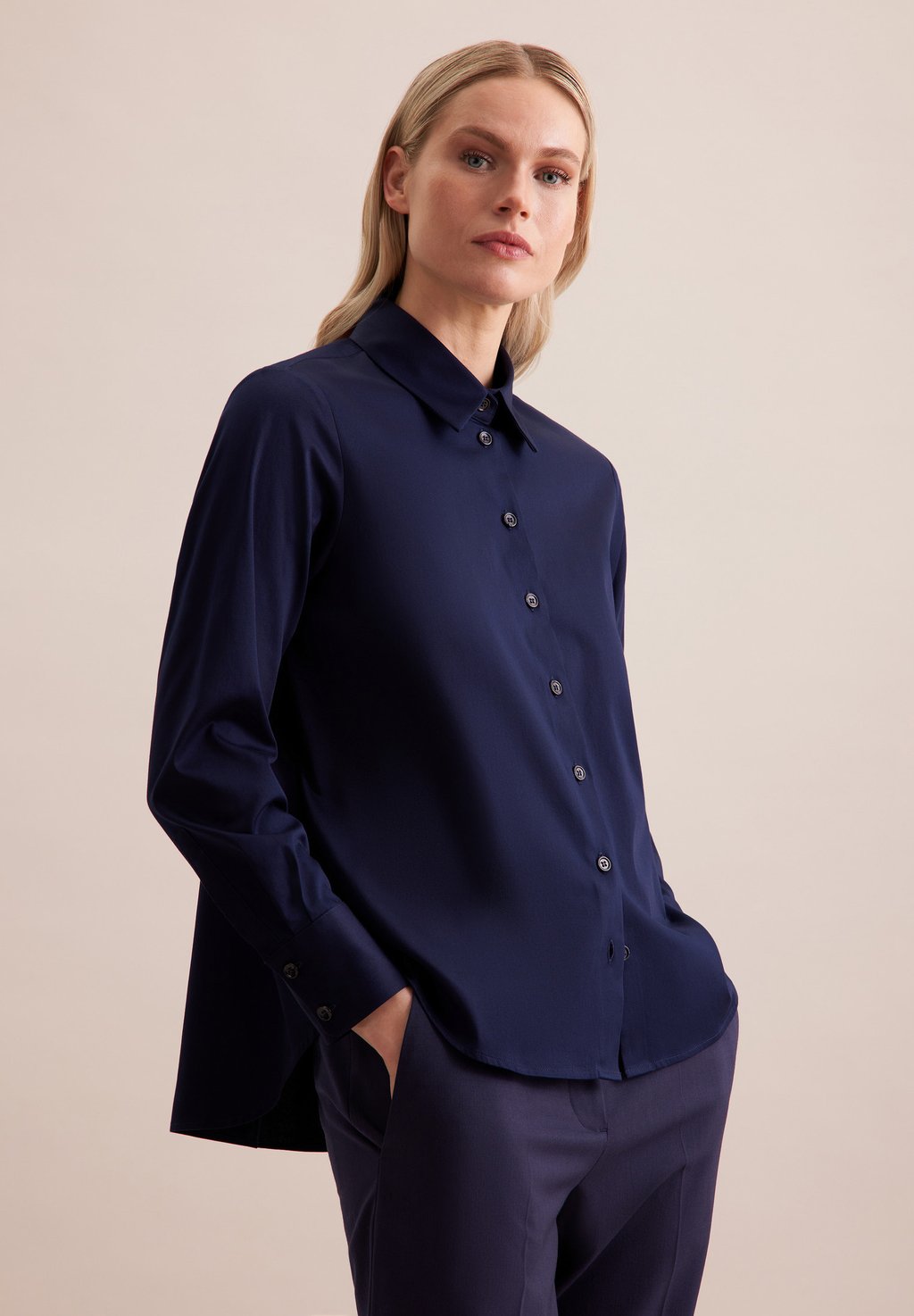 Блузка на пуговицах Seidensticker, синий
Блузка на пуговицах Seidensticker, синий