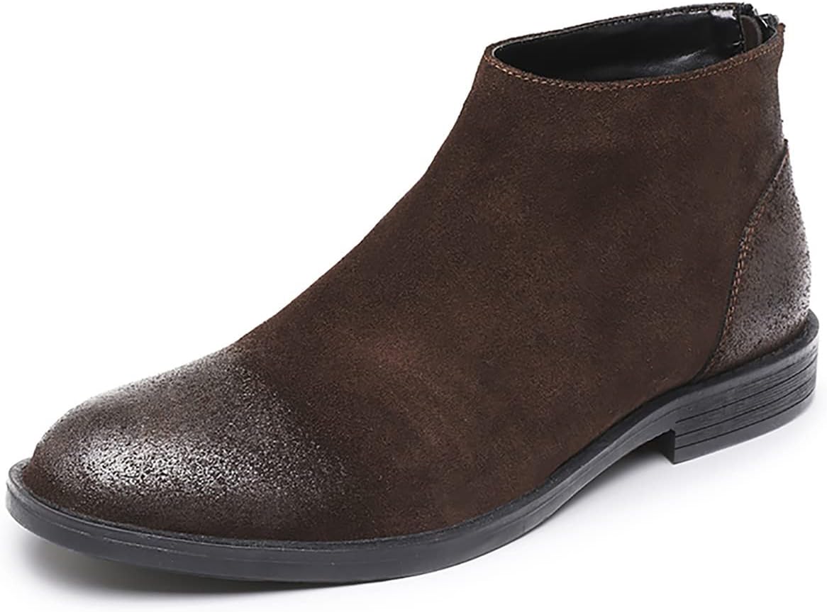 Мужские повседневные ботинки Santimon Chelsea из замши и кожи с молнией, ковбойские ботинки, модные, для вечеринок и выпускных, западные чукка-ботинки на щиколотку для мужчин и мальчиков, коричневый
Мужские повседневные ботинки Santimon Chelsea из замши и кожи с молнией, ковбойские ботинки, модные, для вечеринок и выпускных, западные чукка-ботинки на щиколотку для мужчин и мальчиков, коричневый