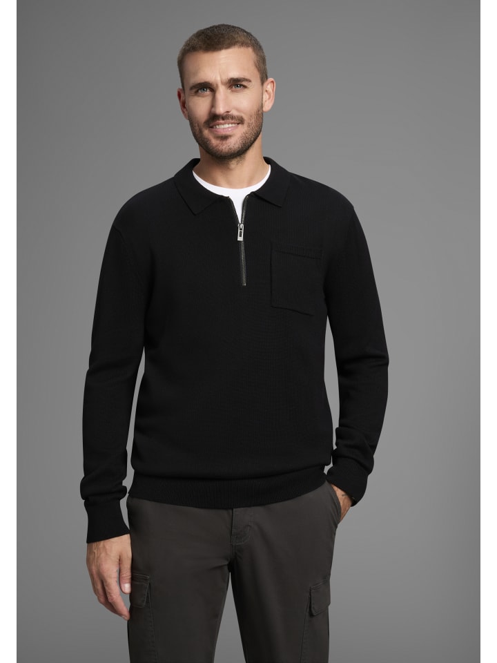 Черный вязаный свитер Bruno Banani
Черный вязаный свитер Bruno Banani
