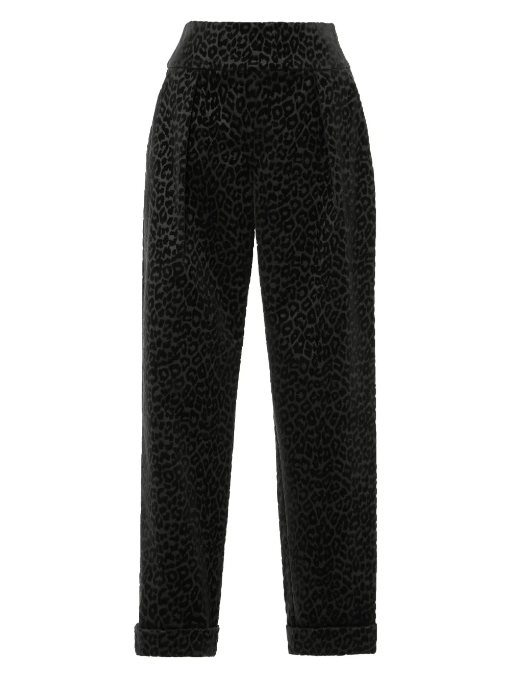 Бархатные брюки с леопардовым принтом Temperley London, черный
Бархатные брюки с леопардовым принтом Temperley London, черный