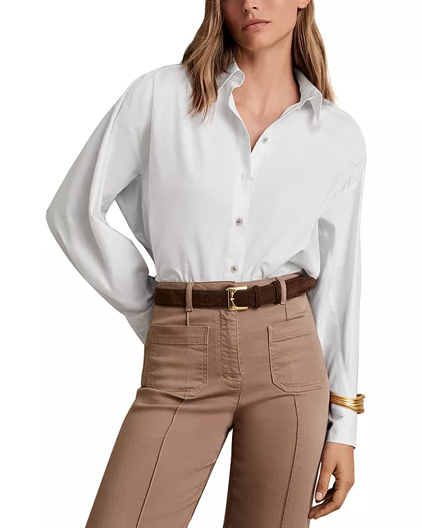 Хлопковая рубашка Кэлли Reiss, белый
Хлопковая рубашка Кэлли Reiss, белый