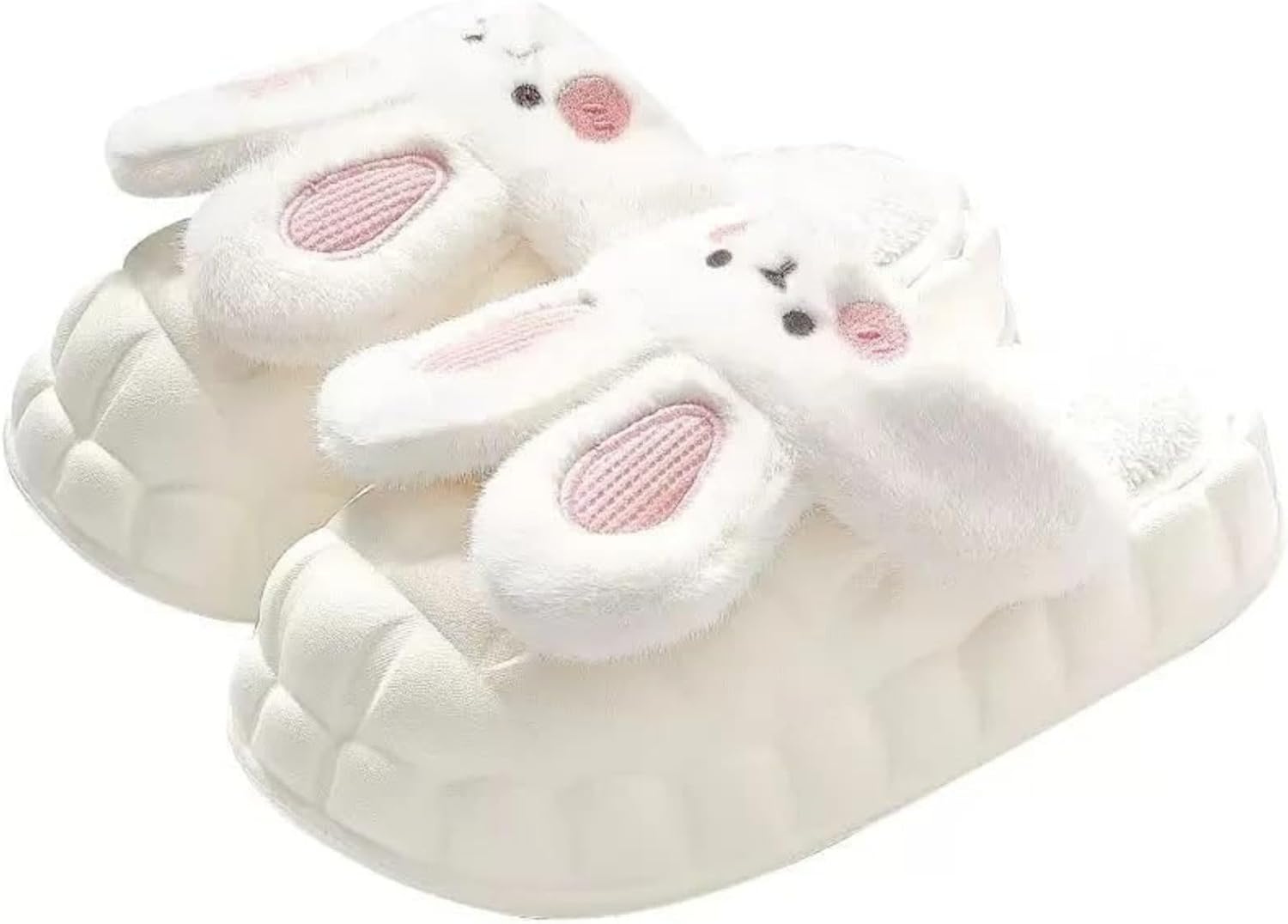 Милые тапочки-кролики для взрослых женщин и мужчин, забавные плюшевые пушистые мягкие кавайные тапочки для дома и улицы, с нескользящей подошвой, теплые Elirar, белый
Милые тапочки-кролики для взрослых женщин и мужчин, забавные плюшевые пушистые мягкие кавайные тапочки для дома и улицы, с нескользящей подошвой, теплые Elirar, белый