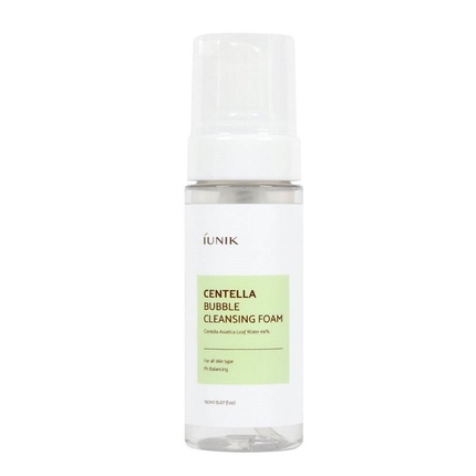 Centella Bubble Cleansing Foam 150 мл - успокаивающая очищающая пенка для лица Iunik 
Centella Bubble Cleansing Foam 150 мл - успокаивающая очищающая пенка для лица Iunik