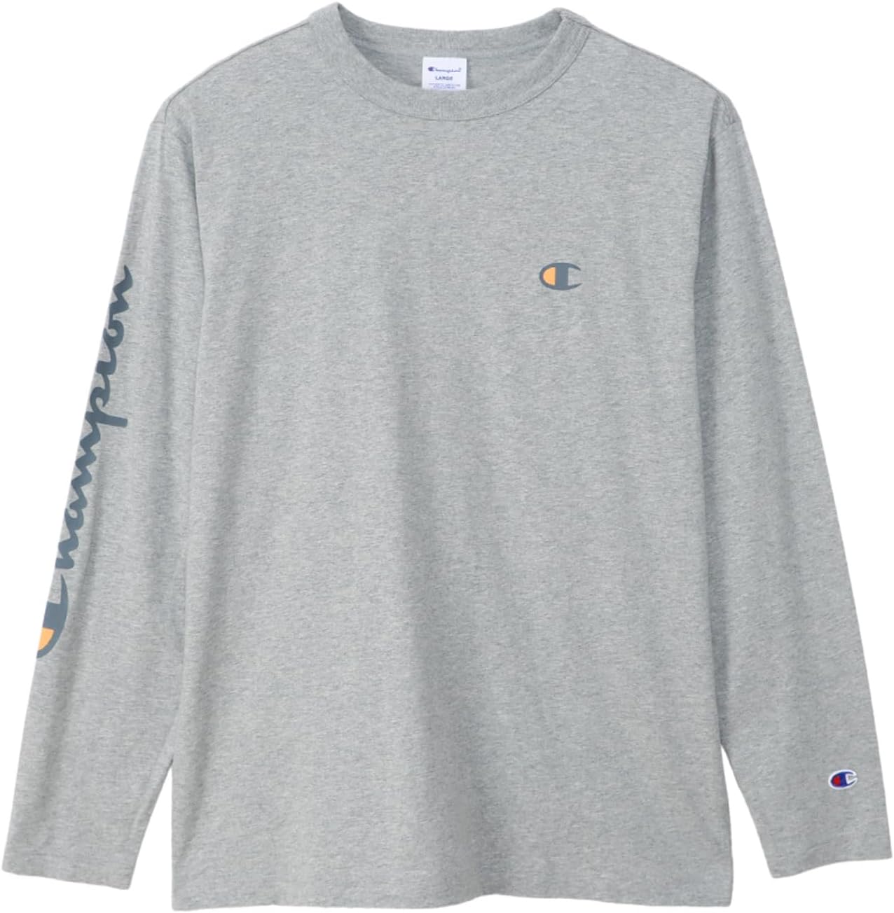 Мужская футболка с длинным рукавом Champion, круглый вырез, 100% хлопок, логотип One-Point, базовая модель, C3-Z413, серый
Мужская футболка с длинным рукавом Champion, круглый вырез, 100% хлопок, логотип One-Point, базовая модель, C3-Z413, серый