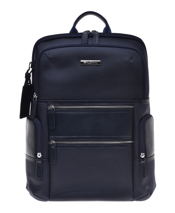 Рюкзак из синей телячьей кожи и нейлона Baldinini, синий
Рюкзак из синей телячьей кожи и нейлона Baldinini, синий