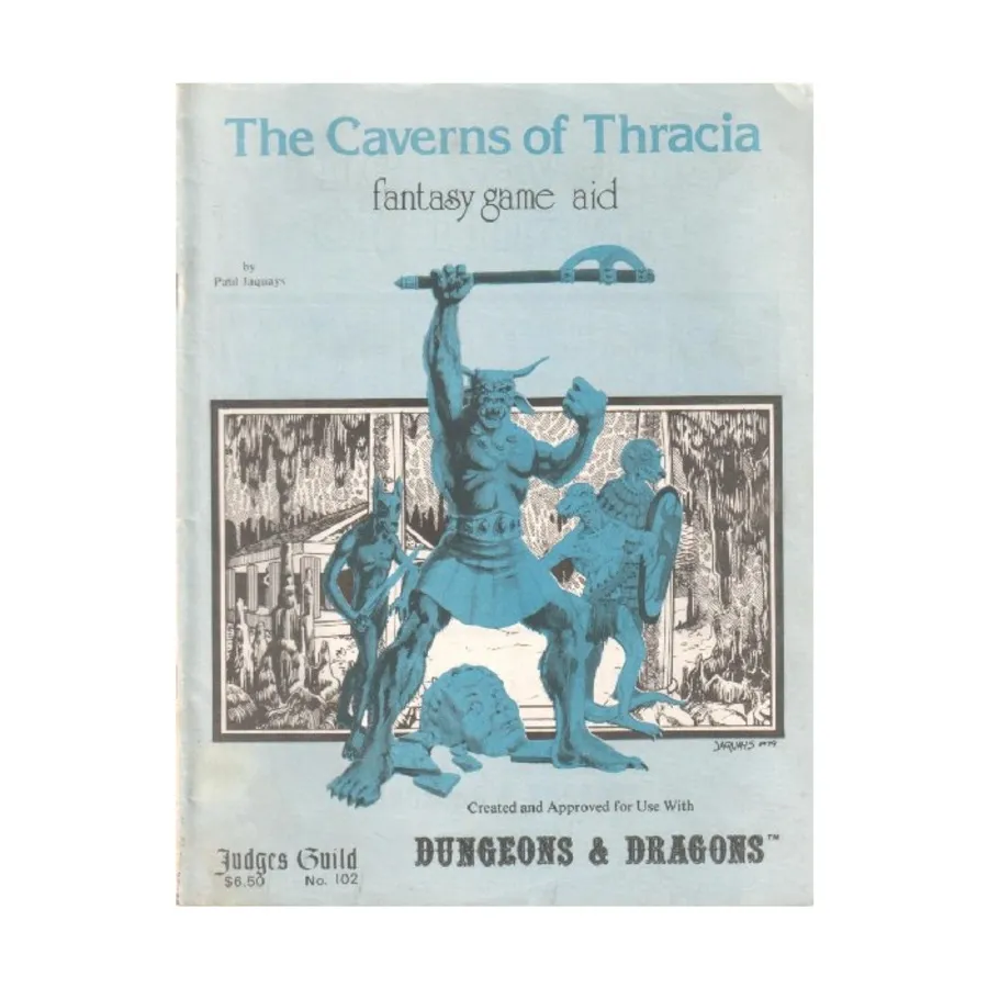 Модуль Caverns of Thracia (1st Printing), Dungeons & Dragons Fantasy Modules (A - C) (Judges Guild)
Модуль Caverns of Thracia (1st Printing), Dungeons & Dragons Fantasy Modules (A - C) (Judges Guild)