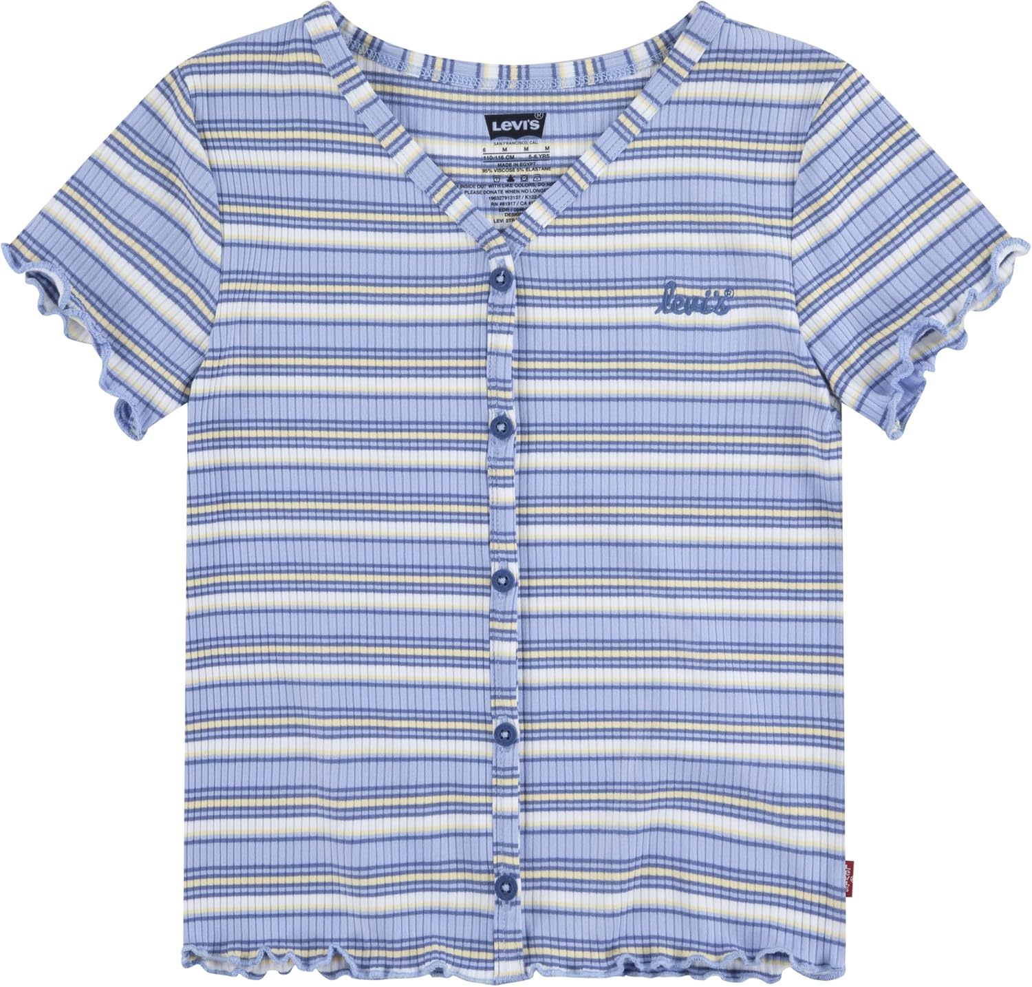Футболка Levi's для девочек из трикотажа в рубчик, Costal Fjord
Футболка Levi's для девочек из трикотажа в рубчик, Costal Fjord