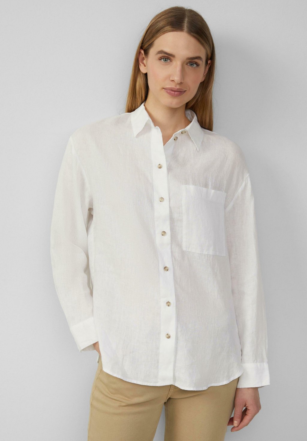 Блузка на пуговицах s.Oliver, белый
Блузка на пуговицах s.Oliver, белый