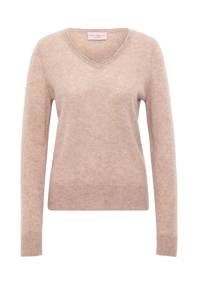 Кашемировый свитер с V-образным вырезом Betty Barclay, цвет funghi melange
Кашемировый свитер с V-образным вырезом Betty Barclay, цвет funghi melange