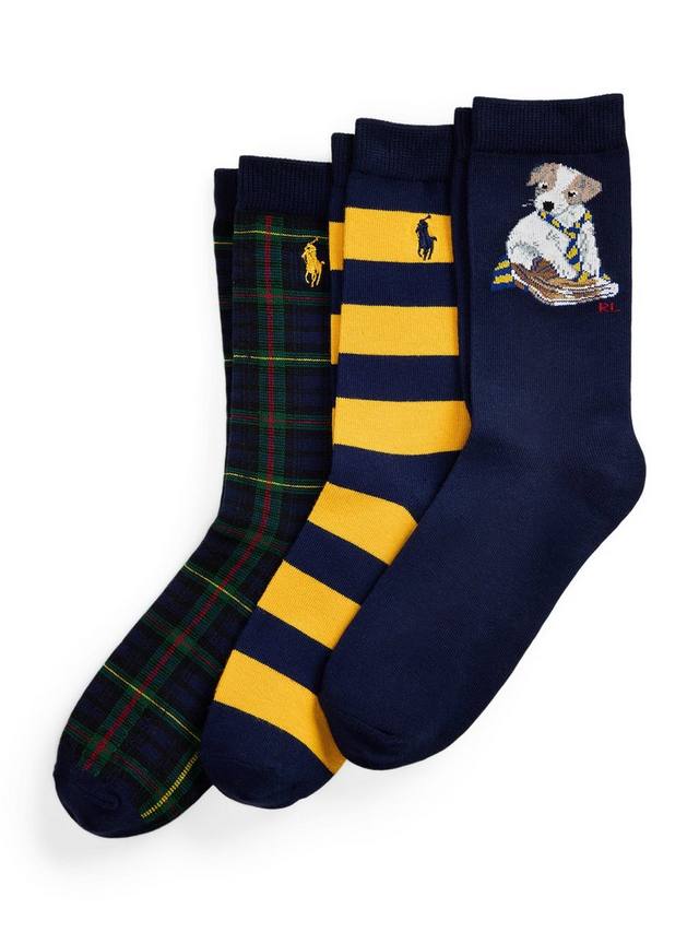 Детские носки Cotton Blend Crew Ralph Lauren, Pack of 3, Navy/Multi
Детские носки Cotton Blend Crew Ralph Lauren, Pack of 3, Navy/Multi