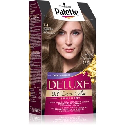 PalDeluxe 7-11 Охлаждённая краска для волос средней блондинки 
PalDeluxe 7-11 Охлаждённая краска для волос средней блондинки