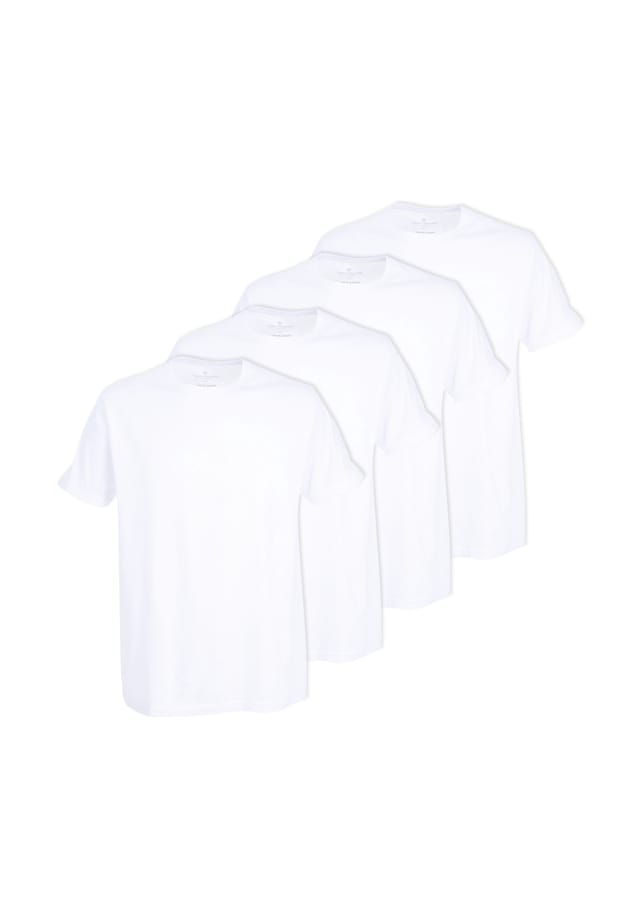 Футболка в упаковке 4 шт. - lucky t с коротким рукавом и круглым вырезом однотонная Tom Tailor, белый
Футболка в упаковке 4 шт. - lucky t с коротким рукавом и круглым вырезом однотонная Tom Tailor, белый