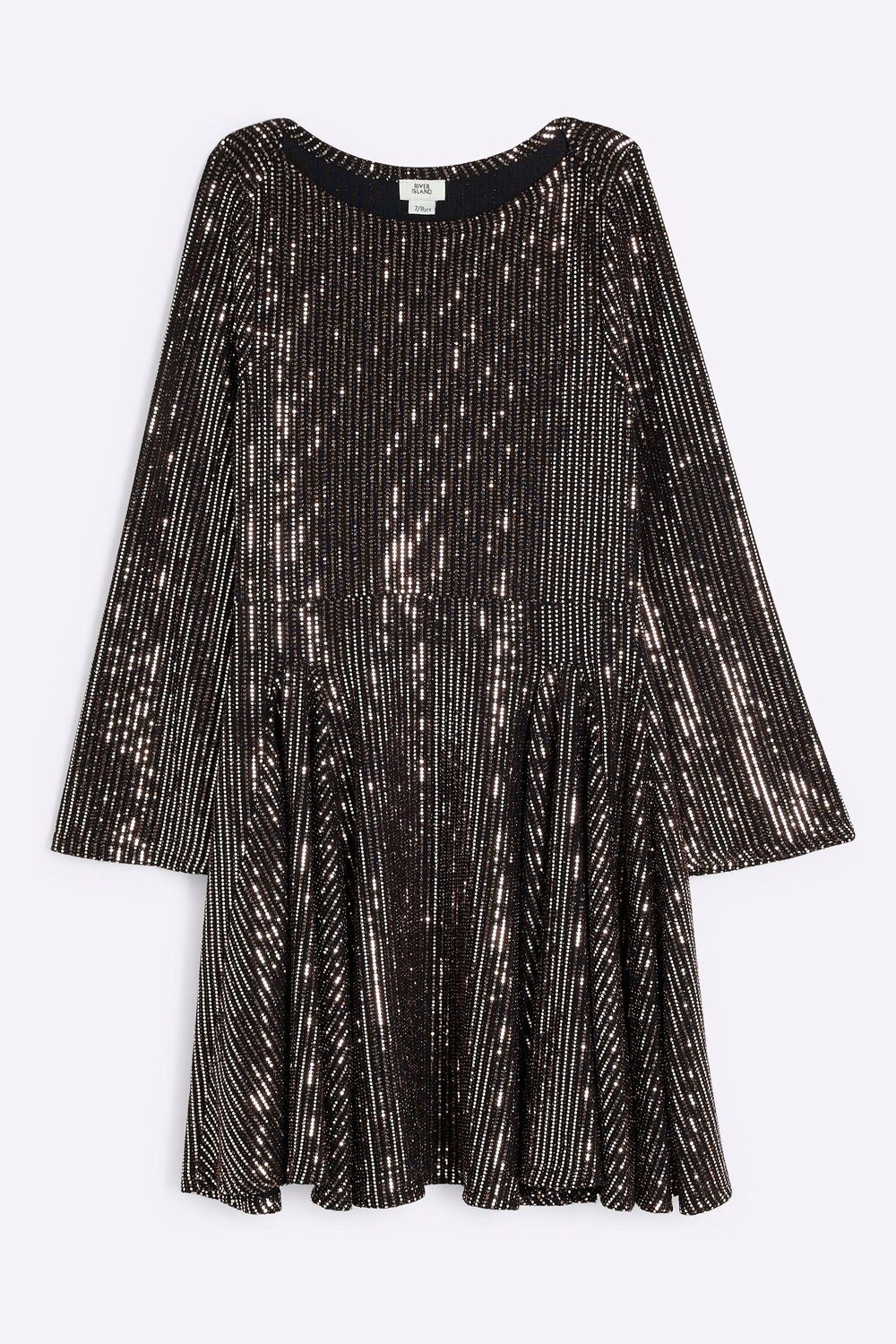 Платье для девочек из 100% хлопка розового золота River Island, металлический
Платье для девочек из 100% хлопка розового золота River Island, металлический