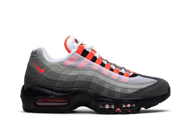 Кроссовки Nike Air Max 95 OG 'Solar Red', белый 
Кроссовки Nike Air Max 95 OG 'Solar Red', белый