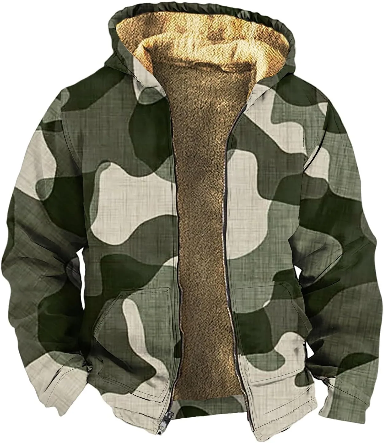 Куртка-толстовка Camo Full Zip Sherpa Fleece, утепленная, с карманом WHHFOOH
Куртка-толстовка Camo Full Zip Sherpa Fleece, утепленная, с карманом WHHFOOH