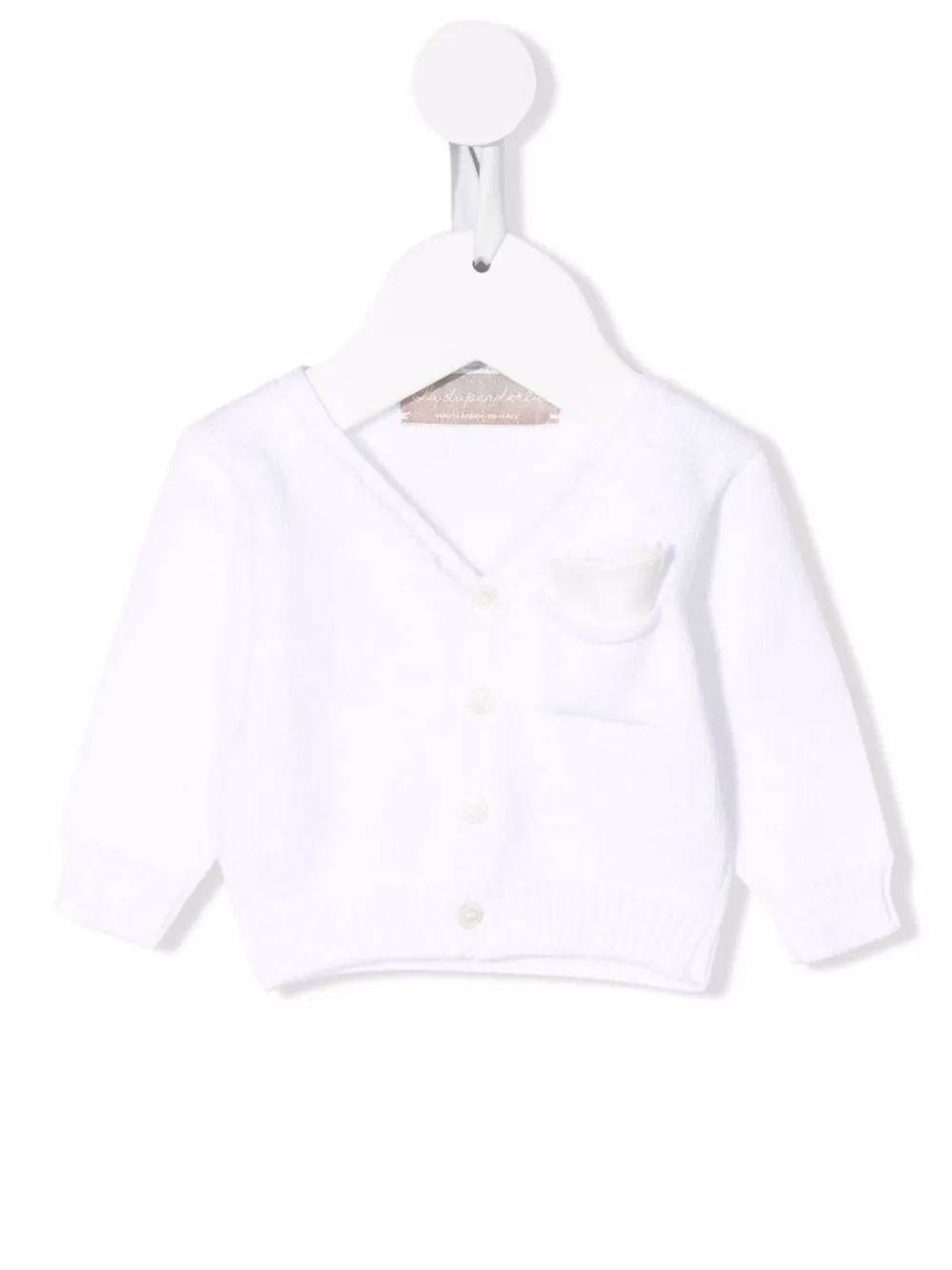 Кардиган на пуговицах La Stupenderia, белый 
Кардиган на пуговицах La Stupenderia, белый