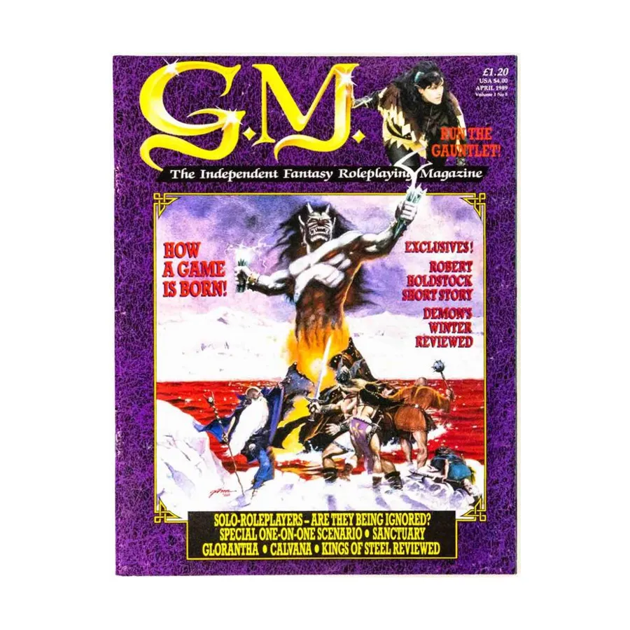 Журнал Vol. 1, #8 "How A Game Is Born!", G.M. The Independent Fantasy Roleplaying Magazine
Журнал Vol. 1, #8 "How A Game Is Born!", G.M. The Independent Fantasy Roleplaying Magazine