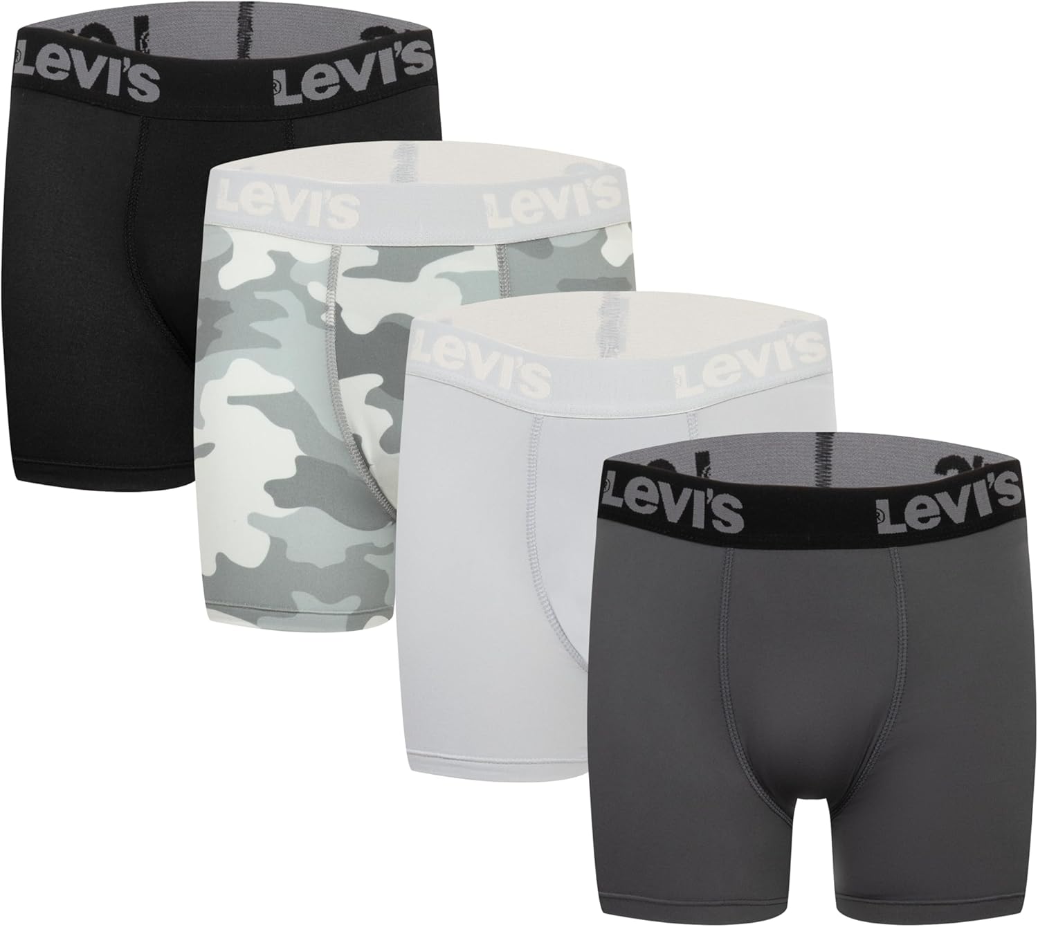 Классические трусы-боксеры Levi's boys (комплект), Black/Grey Camo
Классические трусы-боксеры Levi's boys (комплект), Black/Grey Camo