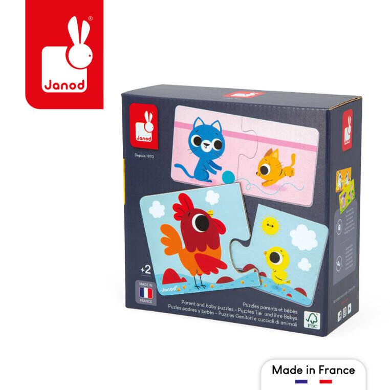 Janod, Первый пазл для пары животных и их детей, 24 шт.
Janod, Первый пазл для пары животных и их детей, 24 шт.