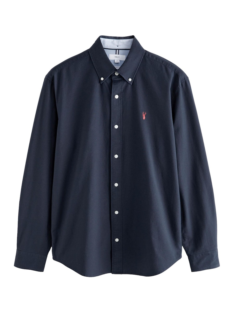 Рубашка Slim Fit на пуговицах Next, темно-синий
Рубашка Slim Fit на пуговицах Next, темно-синий