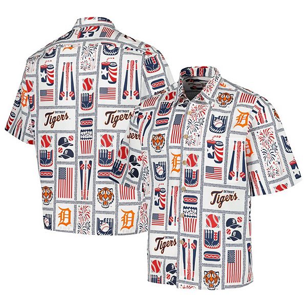 Мужская белая рубашка Detroit Tigers Americana Reyn Spooner
Мужская белая рубашка Detroit Tigers Americana Reyn Spooner