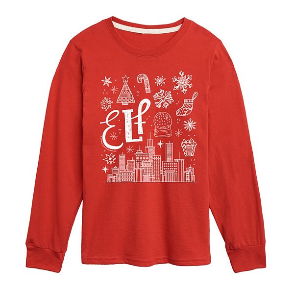 Футболка с длинным рукавом Boys elf icon doodles Licensed Character, Red
Футболка с длинным рукавом Boys elf icon doodles Licensed Character, Red