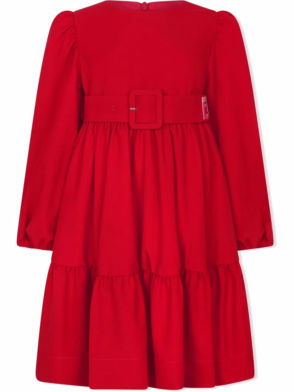 Платье макси с длинными рукавами и поясом FENDI KIDS, красный
Платье макси с длинными рукавами и поясом FENDI KIDS, красный