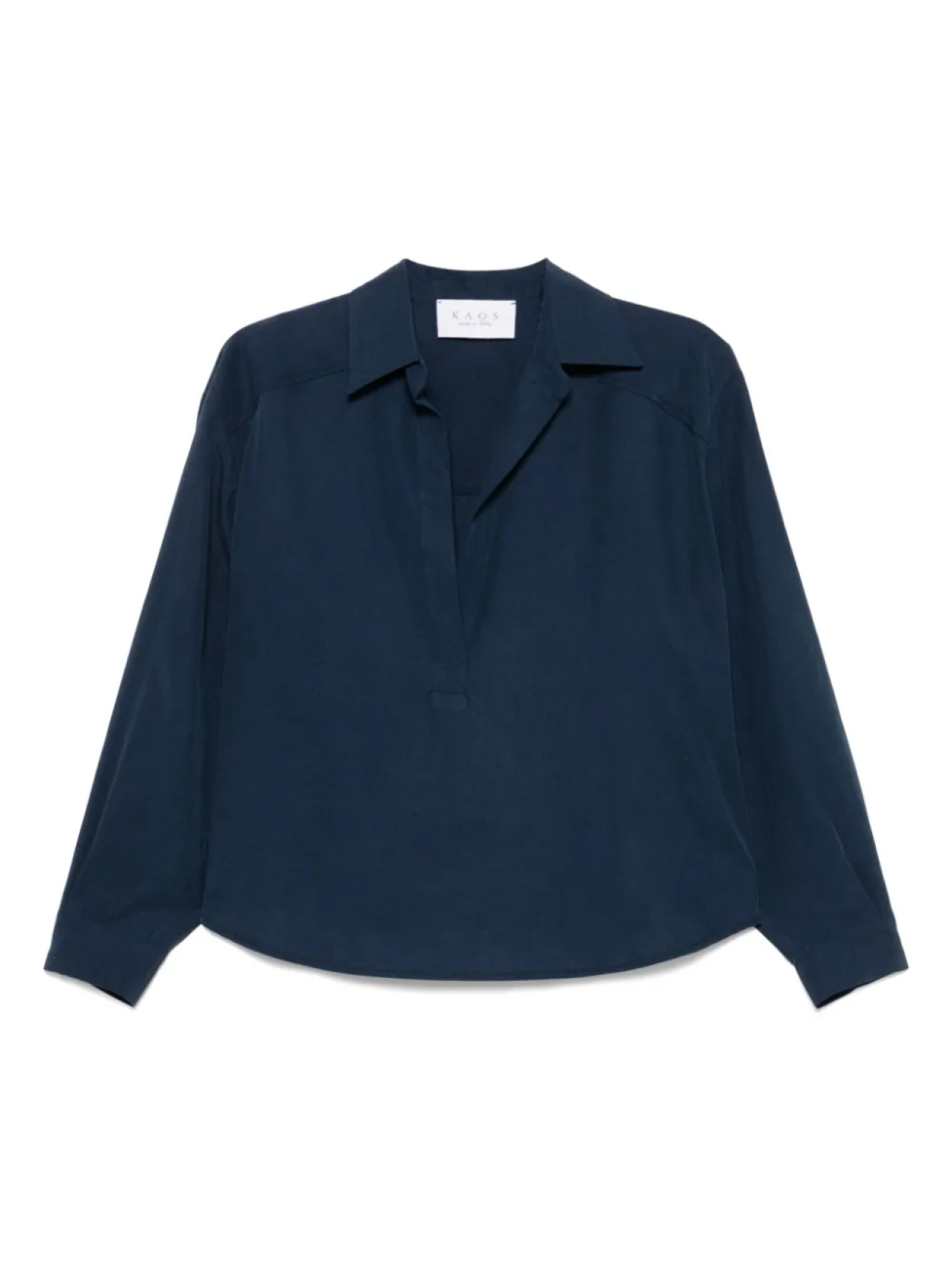 Блузка с классическим воротником kaos, синий
Блузка с классическим воротником kaos, синий