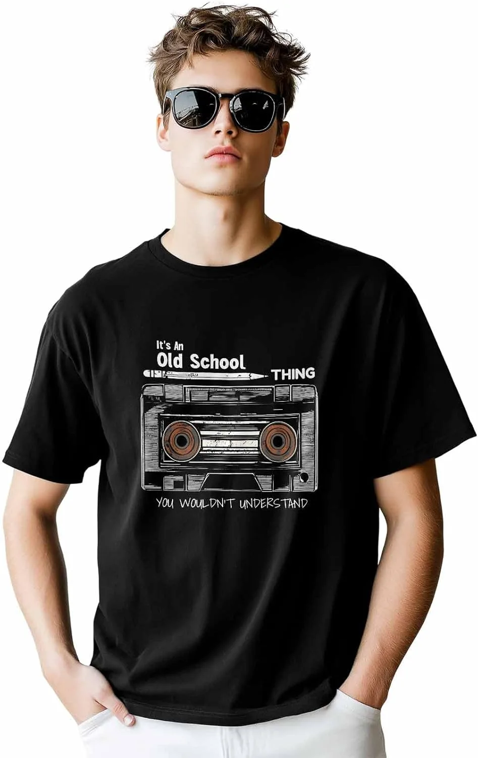 Мужская футболка с принтом кассеты retro cotton короткий рукав casual CosyBright
Мужская футболка с принтом кассеты retro cotton короткий рукав casual CosyBright