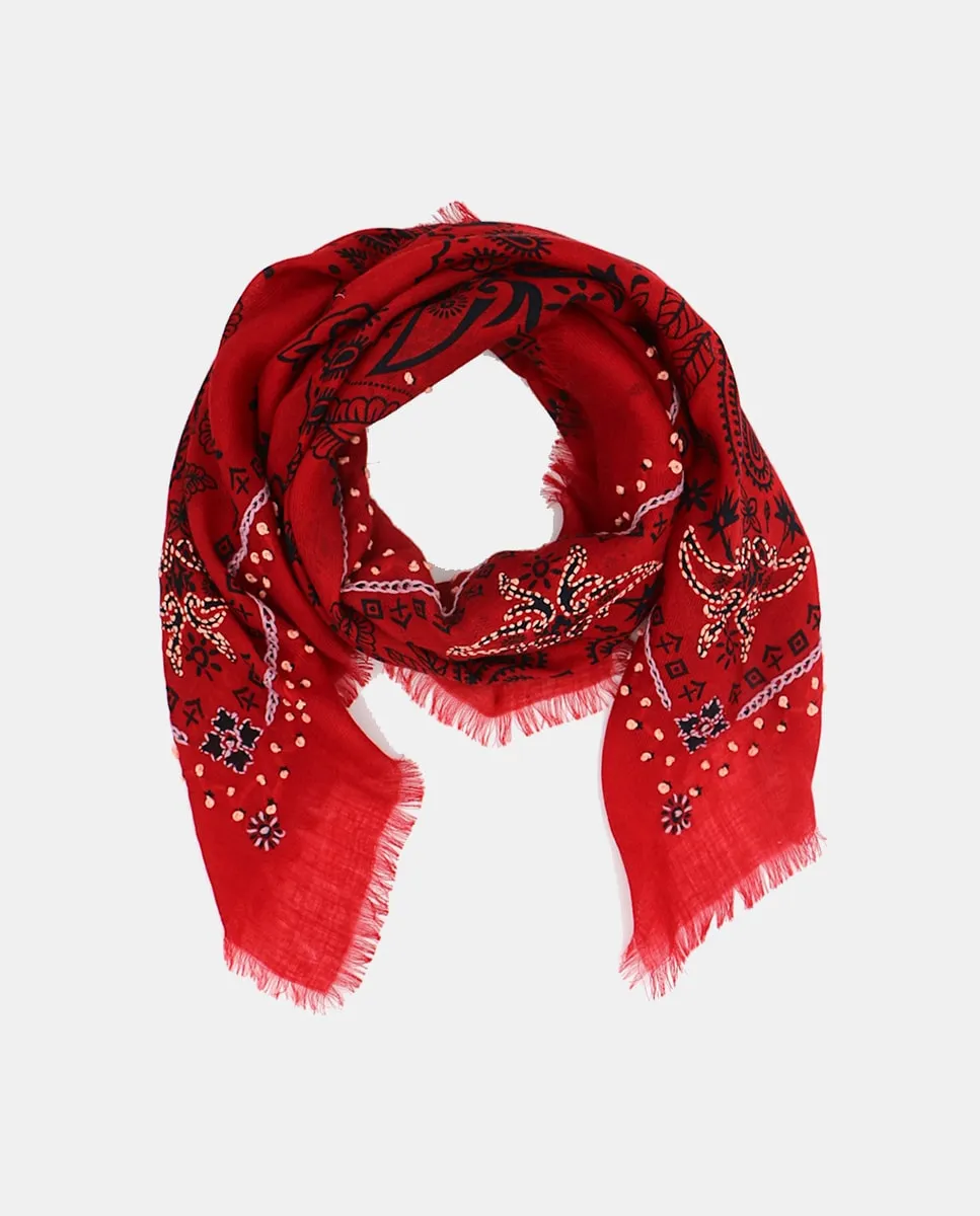 Шерстяной платок с узором или вышивкой Storiatipic, красный
Шерстяной платок с узором или вышивкой Storiatipic, красный
