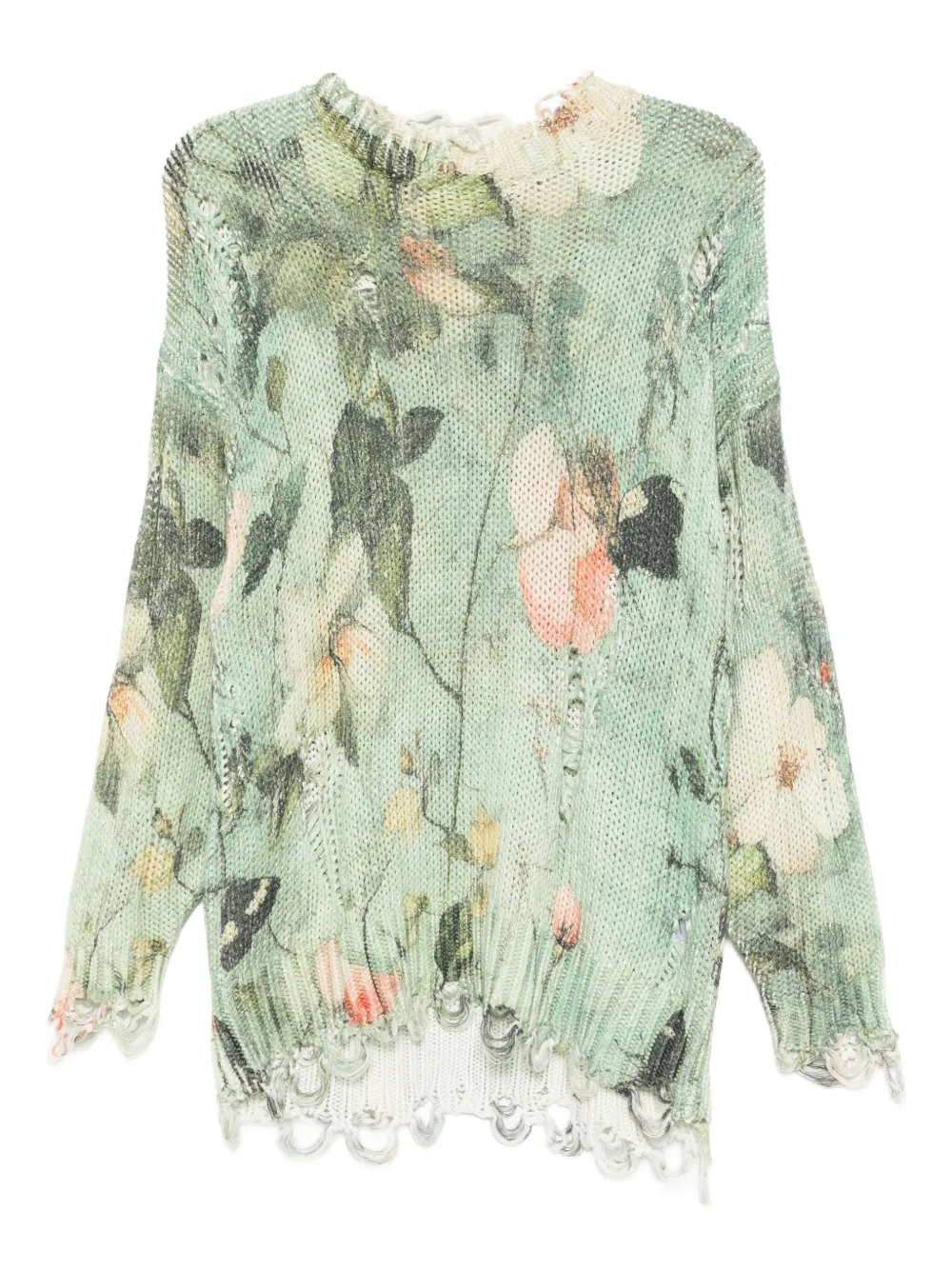 Платье с цветочным принтом и эффектом потертости R13, зеленый
Платье с цветочным принтом и эффектом потертости R13, зеленый