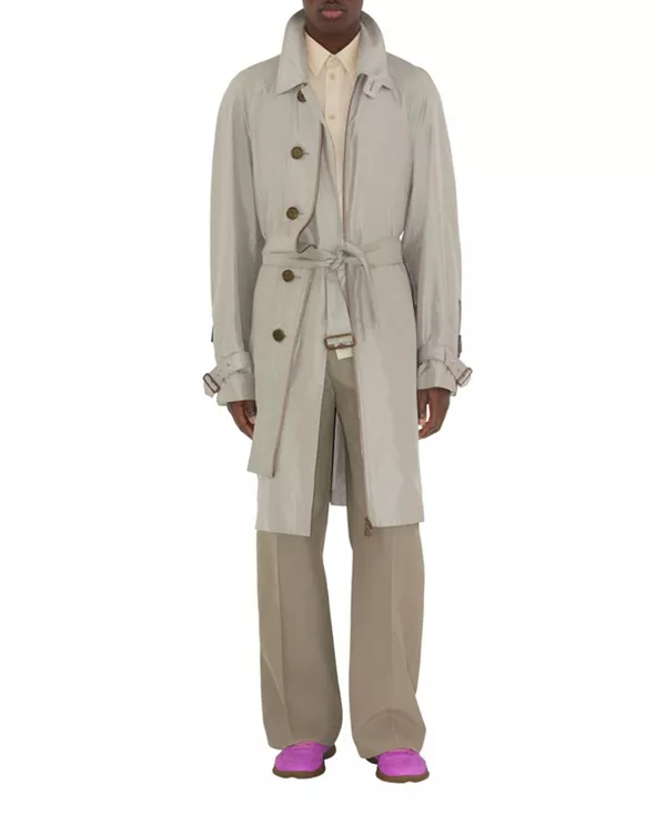 Длинное шелковое пальто Burberry, серый
Длинное шелковое пальто Burberry, серый