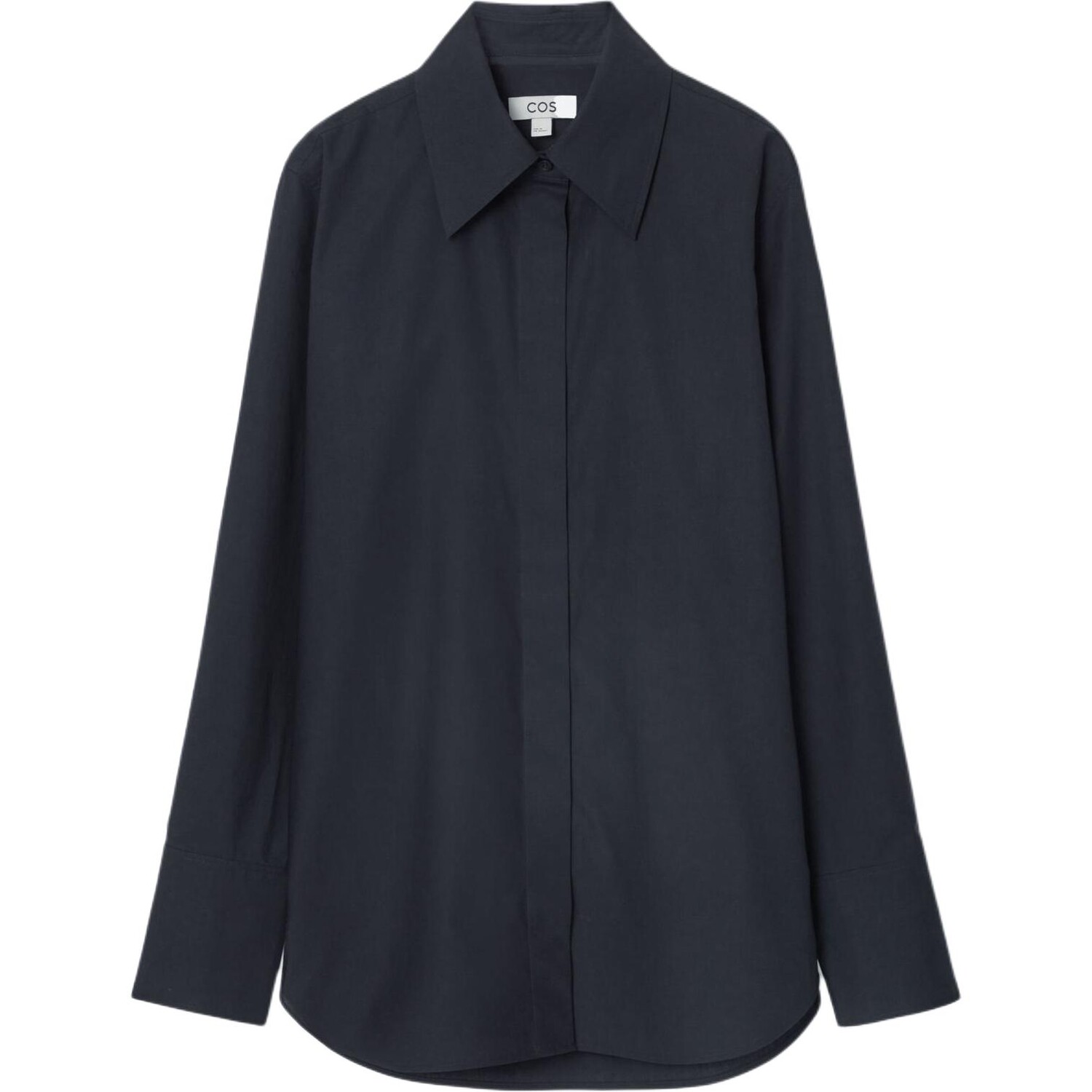 Рубашка женская темно-синяя Cos
Рубашка женская темно-синяя Cos