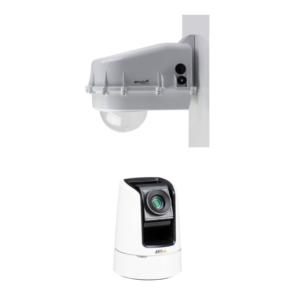 Базовая модель корпуса Dotworkz D2 (прозрачная линза) с сетевой PTZ-камерой Axis Communications V5938 4K UHD
Базовая модель корпуса Dotworkz D2 (прозрачная линза) с сетевой PTZ-камерой Axis Communications V5938 4K UHD