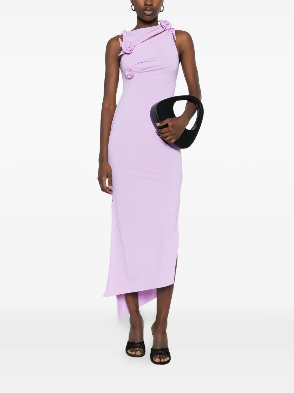 Миди-платье с цветочным узлом Coperni, фиолетовый
Миди-платье с цветочным узлом Coperni, фиолетовый