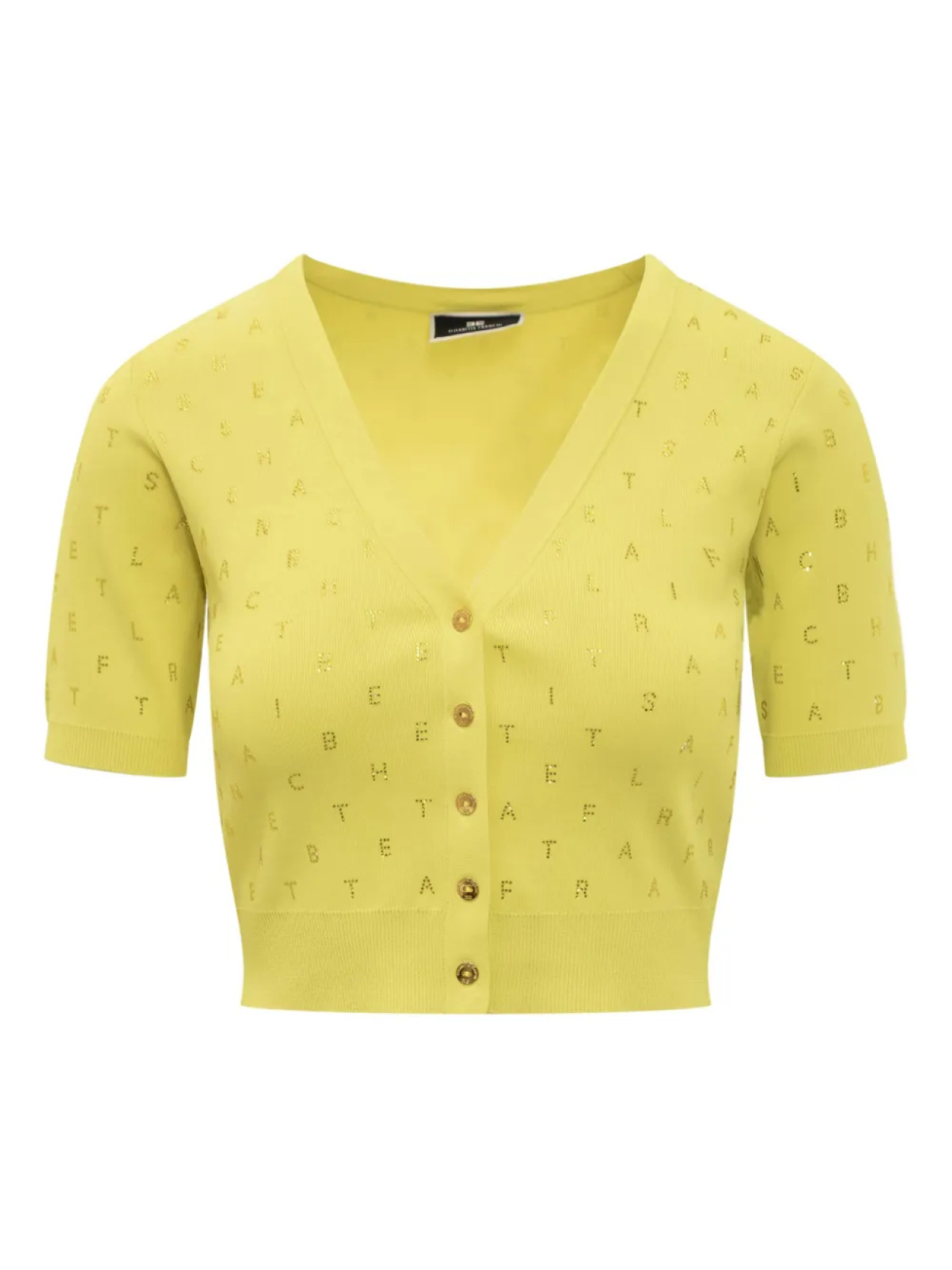 Кардиган с буквенным принтом Elisabetta Franchi, желтый
Кардиган с буквенным принтом Elisabetta Franchi, желтый