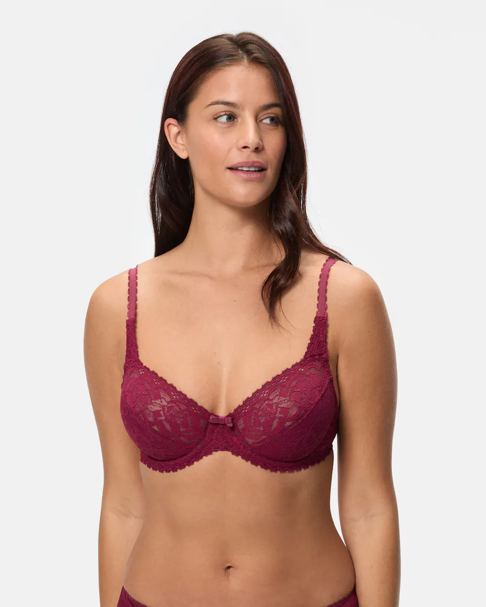 Бюстгальтер Flower Elegance на косточках с переработанным кружевом Playtex, гранатовый
Бюстгальтер Flower Elegance на косточках с переработанным кружевом Playtex, гранатовый