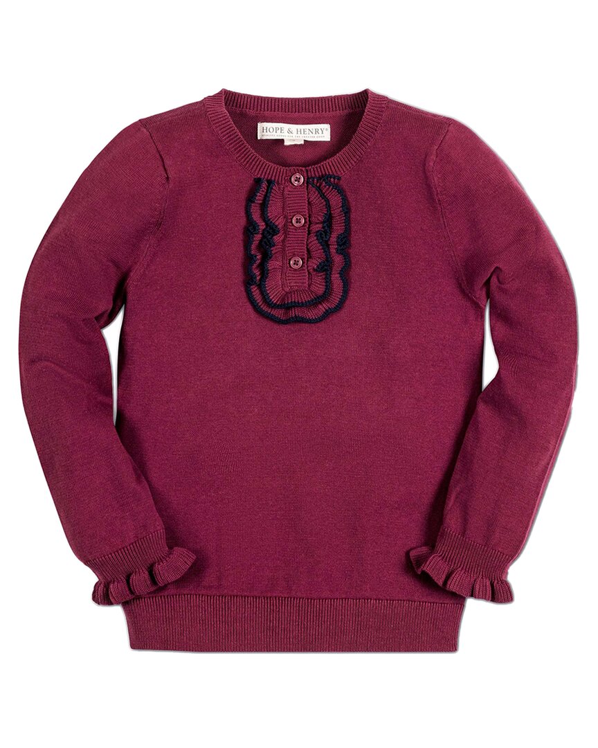 Хенли свитер с рюшами HOPE & HENRY, красный
Хенли свитер с рюшами HOPE & HENRY, красный