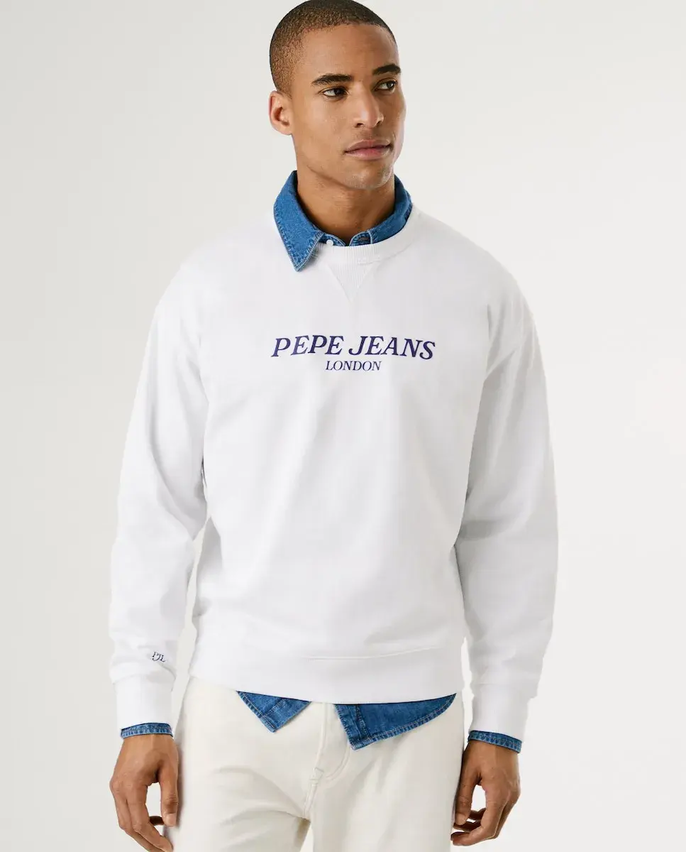 Мужская толстовка с круглым вырезом и принтом на спине Pepe Jeans, белый
Мужская толстовка с круглым вырезом и принтом на спине Pepe Jeans, белый